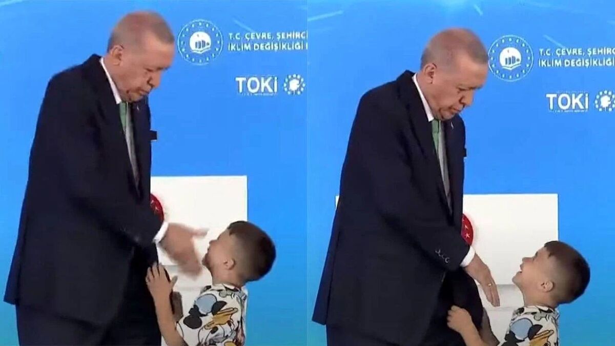 ماجرای سیلی اردوغان به صورت پسربچه چه بود؟ + ویدئو